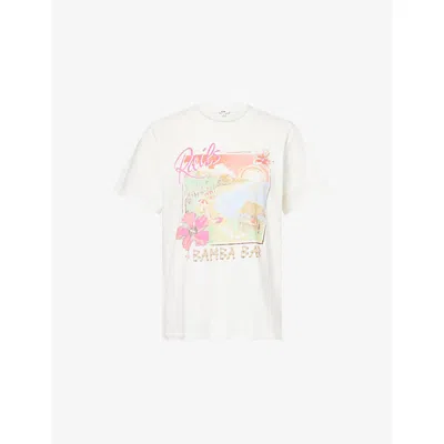 RAILS WOMENS RAILS BOYFRIEND PRINTED COTTON-JERSEY T-SHIRT