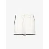Rails Sunny Embroidered Trim Organic Cotton Shorts In White