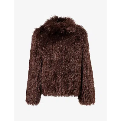 Rails Womens Blisse Faux-fur Jacket Espresso