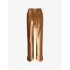 Rails Womens Ginger Silvi Straight-leg Woven Trousers Xs In Gold