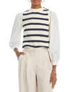 Rails Womens Knit Striped Pullover Sweater In Multi