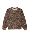 RAILS WOMENS REEVES SWEATER IN MOUNTION LEOPARD