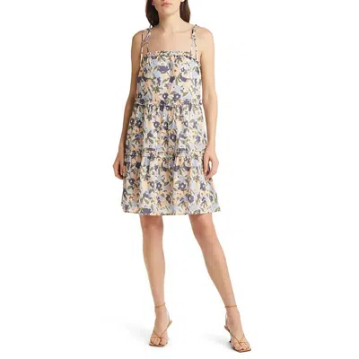 Rails Womens Stripe Short Mini Dress In White
