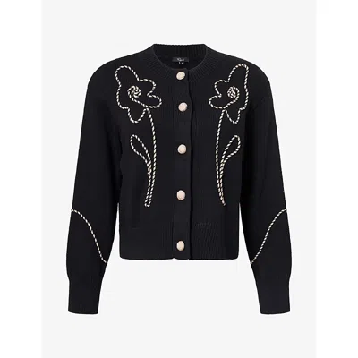 Rails Womens Sybil Embroidered Cotton Cardigan Western Floral