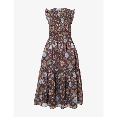 Rails Womens Vivier Printed Woven Maxi Dress Willow