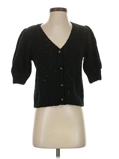 Pre-owned Rails Wool Cardigan Sweater In Black