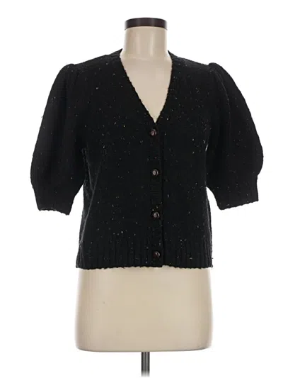 Pre-owned Rails Wool Cardigan Sweater In Black