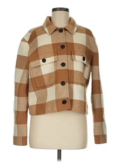 Pre-owned Rails Wool Cardigan Sweater In Brown