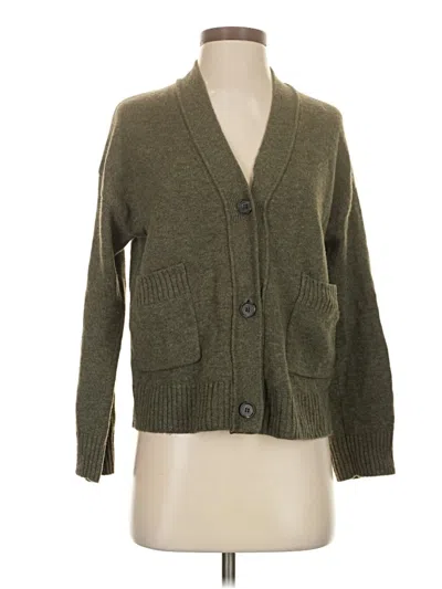 Pre-owned Rails Wool Cardigan Sweater In Green