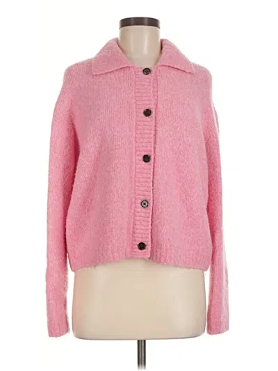 Pre-owned Rails Wool Cardigan Sweater In Pink