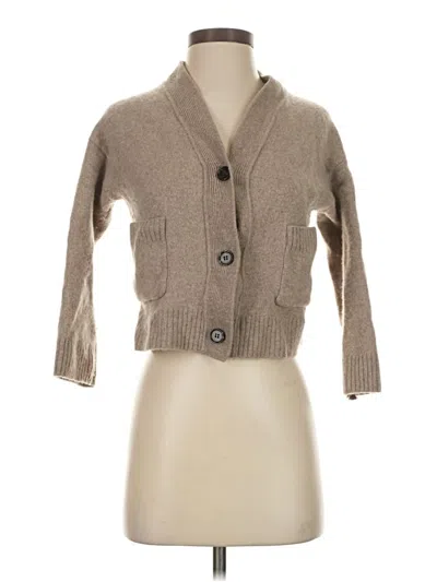Pre-owned Rails Wool Cardigan Sweater In Tan