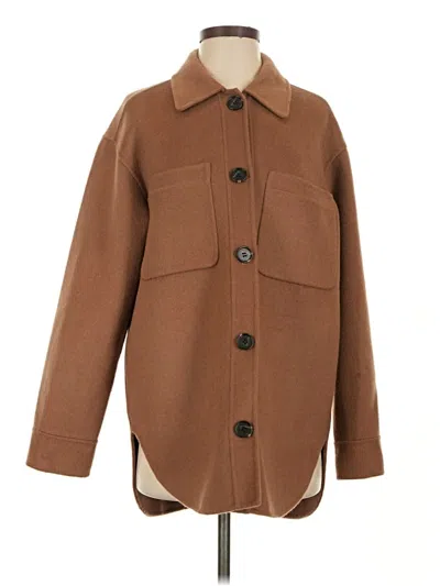 Pre-owned Rails Wool Coat In Brown