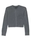 Rails Wool Cropped Cardigan In Gray