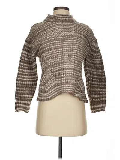 Pre-owned Rails Wool Pullover Sweater In Brown
