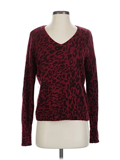 Pre-owned Rails Wool Pullover Sweater In Burgundy