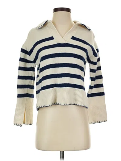 Pre-owned Rails Wool Pullover Sweater In Ivory