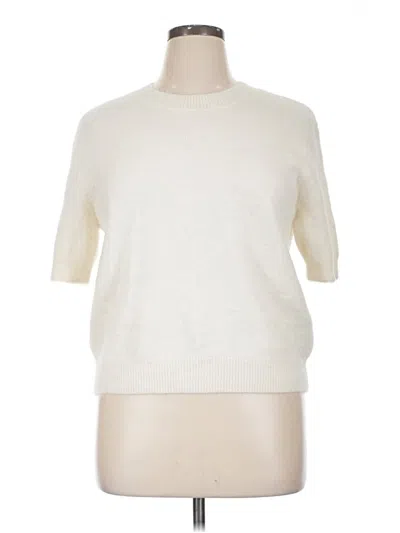 Pre-owned Rails Wool Pullover Sweater In White
