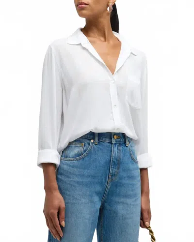 Rails Wren Button Front Shirt In White