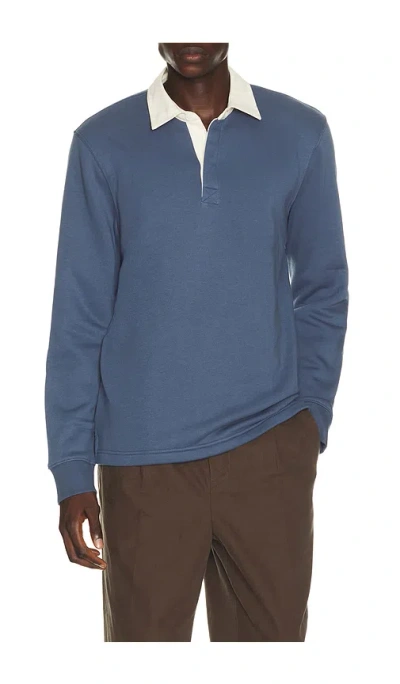 Rails Wright Long Sleeve Polo In Gray