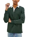 Rails Wright Relaxed Fit Solid Rugby Shirt In Multi