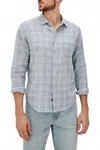 Rails Wyatt Button-down Shirt In Bluefin Coral In Gray