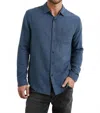 Rails Wyatt Button Down Shirt In Sea Blue In Multi