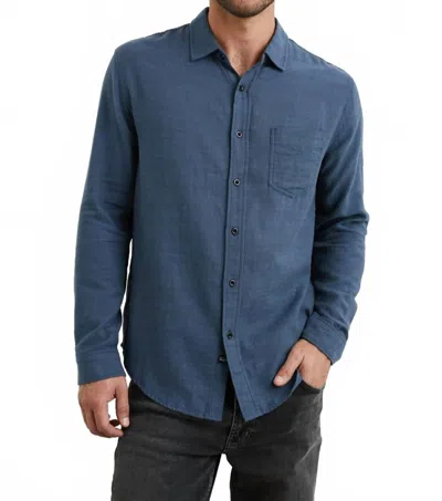 Rails Wyatt Button Down Shirt In Sea Blue In Multi
