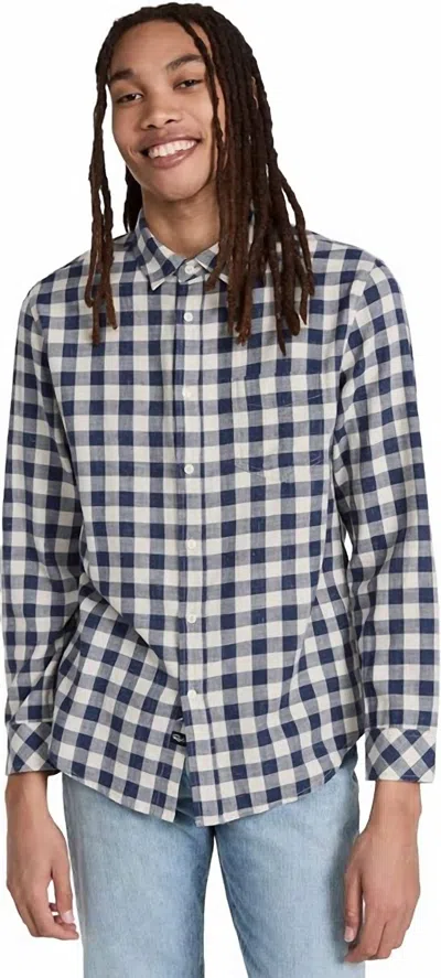 Rails Wyatt Button Down Shirt In Viking Blue Grey Melange In Multi