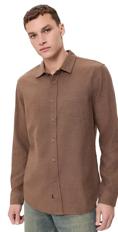 Rails Wyatt Long Sleeve Shirt Espresso Etch