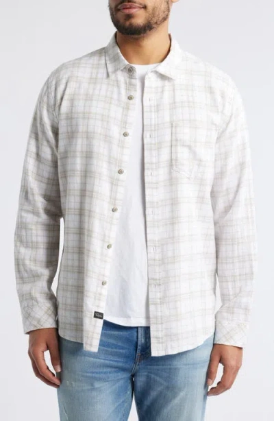 Rails Wyatt Plaid Cotton Button-up Shirt In Misty Pebble Path