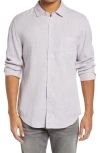 Rails Wyatt Relaxed Fit Solid Button-up Shirt In Lavender