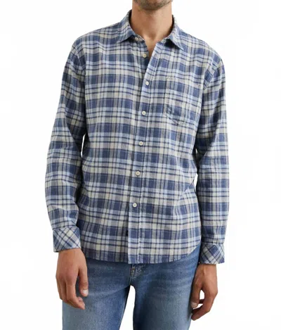 Rails Wyatt Shirt In Navy Sorghum Oxford In Blue
