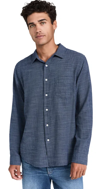 RAILS WYATT SHIRT NAVY ETCH