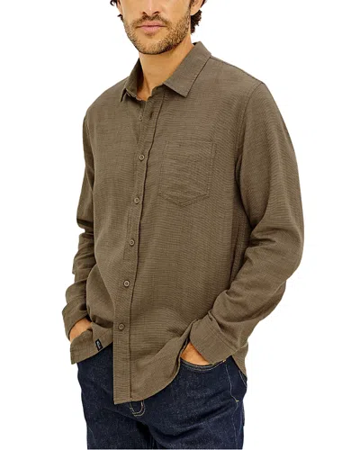 Rails Wyatt Woven Cotton Pocket Shirt In Green