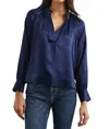 Rails Wynna Long Sleeve Blouse - Plus In Navy In Blue