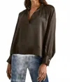 Rails Wynna Long Sleeve Blouse In Dark Moss In Green