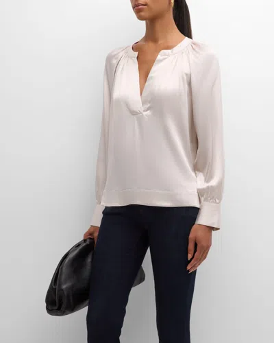 Rails Wynna Silk Blouse In Ivory
