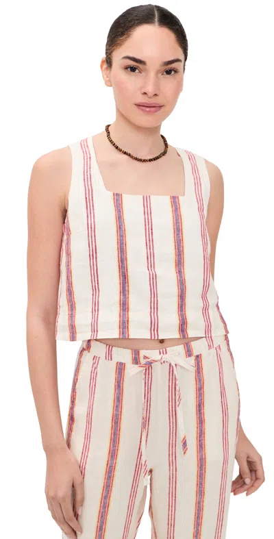 Rails X Giadzy Akira Tank Primavera Stripe In White