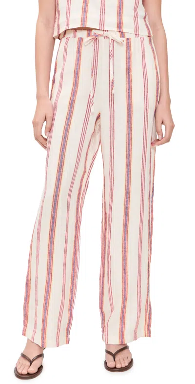 Rails X Giadzy Emmie Pants Primavera Stripe In Pink