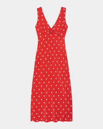 Rails X Giadzy Terena Sleeveless Polka Dot Dress In Red