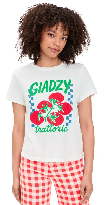Rails X Giadzy The Classic Crew Tee Giadzy Trattoria In White