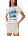 Rails Catalina Crochet Stitch Drawstring Shorts In White