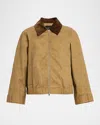 Rails York Zip Front Jacket In Gold