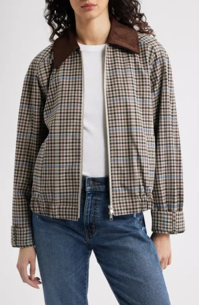 Rails York Corduroy Collar Check Jacket In Multi