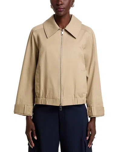Rails York Zip Front Jacket In Taupe