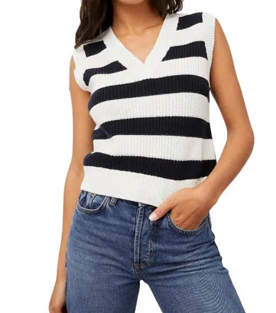 Rails Yuli Sweater In Navy White Stripe In Multi
