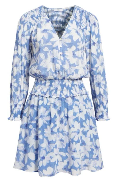 Rails Zana Floral Smocked Long Sleeve Dress In Multi