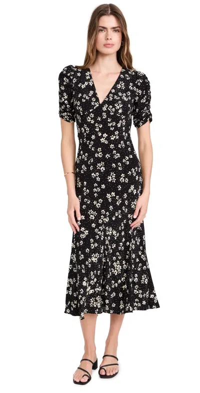 Rails Zariah Midi Dress In Noir Floral In Multi