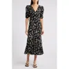 RAILS RAILS ZARIAH FLORAL PUFF SLEEVE MIDI DRESS