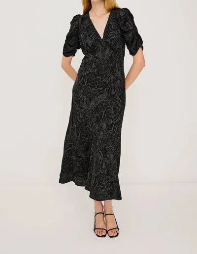 Rails Zariah Midi Dress In Charcoal Mixed Animal In Multi